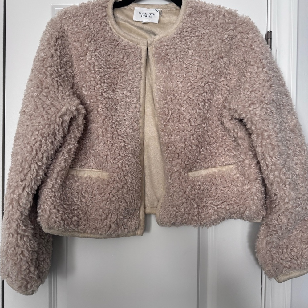 Tuckernuck Hyacinth House Cream Sherpa Cameron Jacket Size Small - Picture 4 of 8
